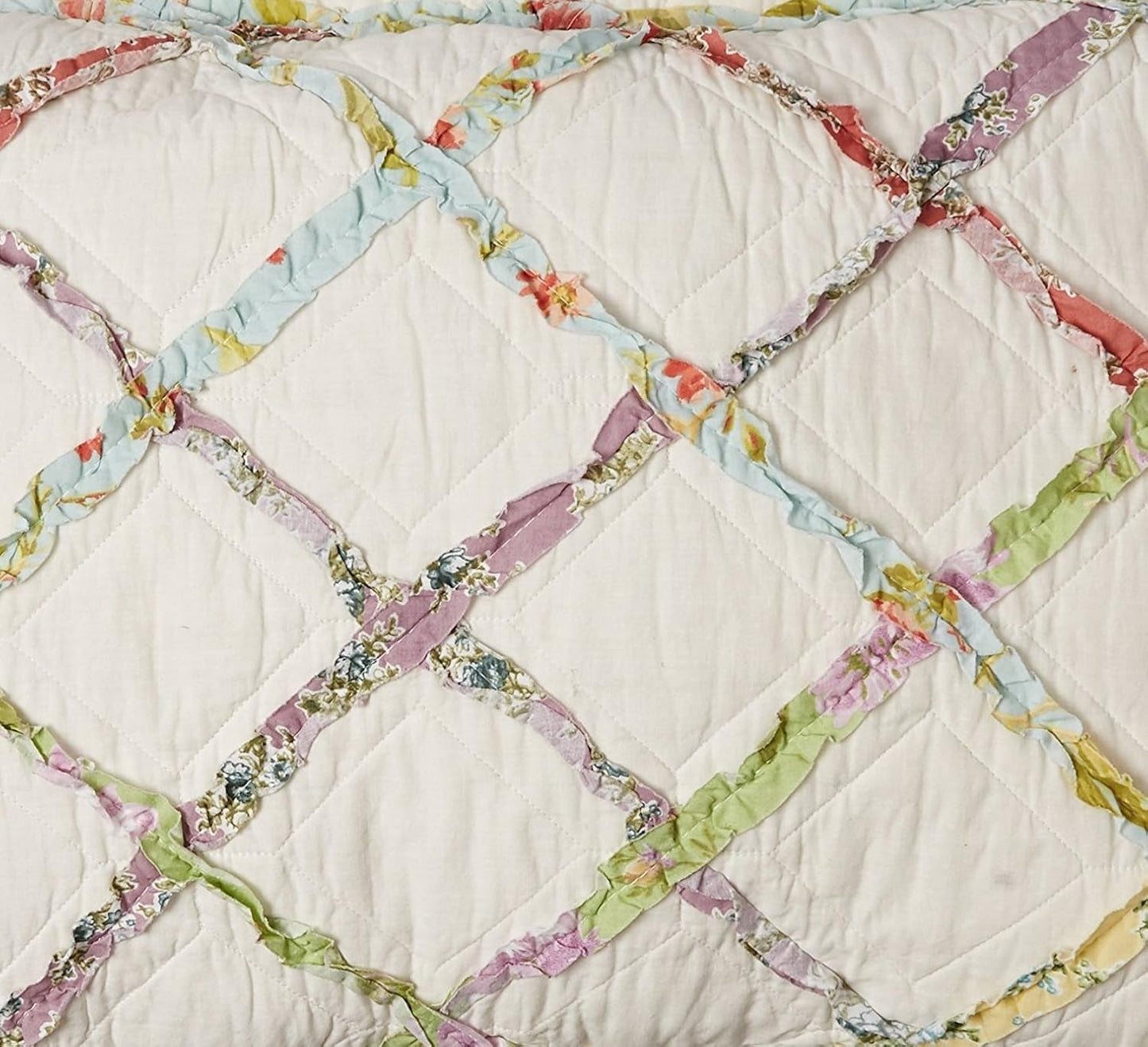 Laura Ashley Home Rüschen Garden Collection kołdra, 100% bawełna, wyjątkowo miękka, na każdą porę roku, dwustronna, elegancka, podwójne łóżko, kremowy kolor (197783) Kołdry i kołdry Naty Shop