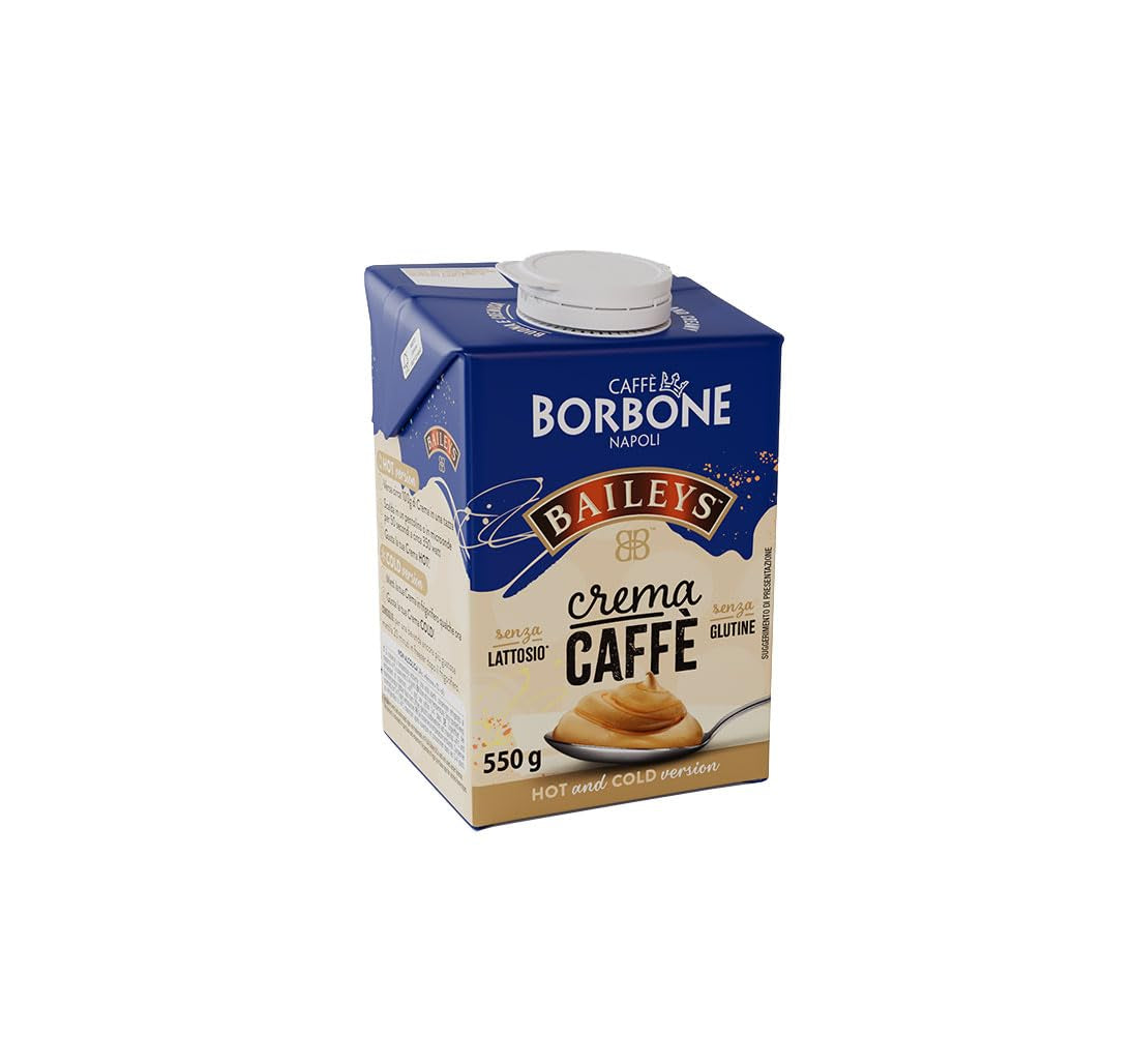 Caffè Borbone Baileys Kaffeecreme - Creme auf Milchbasis mit lactosefreiem, löslichem Kaffee, mit Baileys - laktoza i gluten bez glutenu - 550-Gramm-Kartonpackung