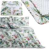Ameliahome Narzuta Narzuta 260X280 cm Dwustronna Łatwa w pielęgnacji Pikowanie Wzór roślinny Wzór ptaka Wielokolorowy Kingfisher Łóżka i koce Besuche den AmeliaHome-Store