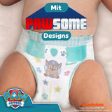 Pieluszki Pampers Baby-Dry Puppy Patrol Edition, rozmiar 4, 222 pieluszki, 9–14 kg, do 100% ochrony przed wyciekami i komfortu przez całą noc