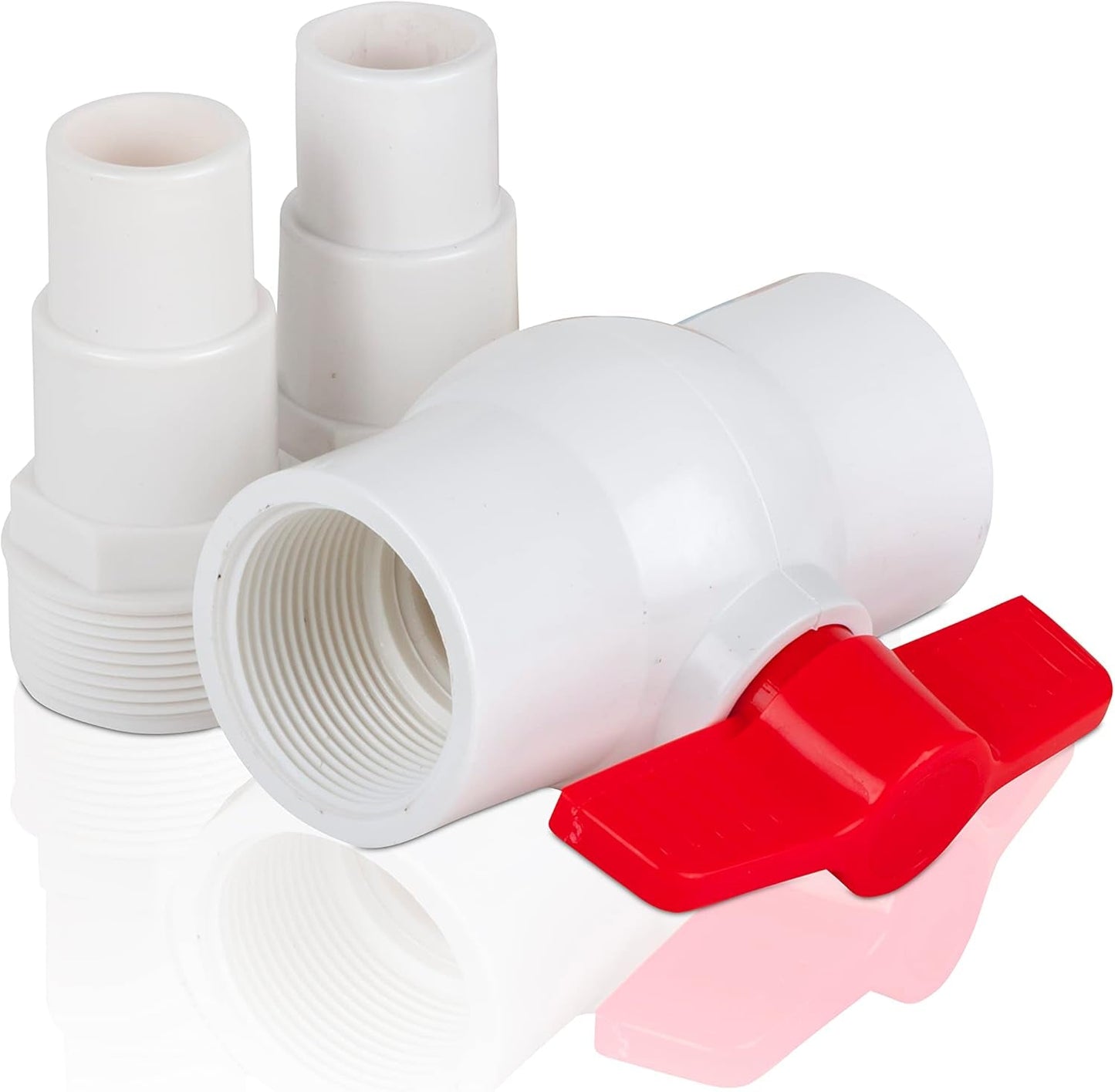 Gre AR512 - Zawór włączający/wyłączający z 2 adapterami do węży Ø38 i Ø32 mm