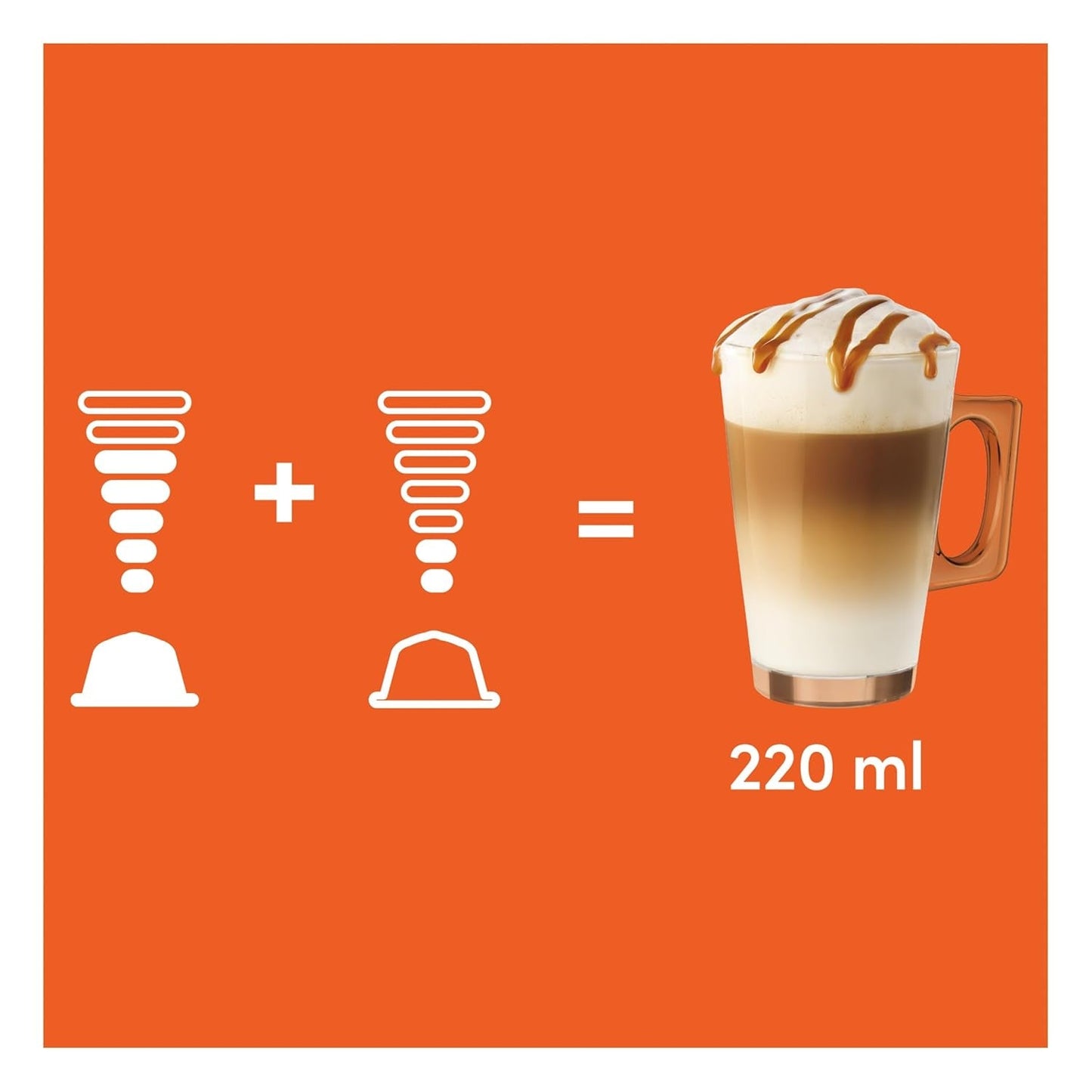 NESCAFÉ DOLCE GUSTO Latte Macchiato Caramel Kaffeekapseln Pakiet 6 sztuk (6 x 16 Kapseln)