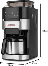 Ekspres termiczny GASTROBACK Grind & Brew Pro, srebrny, czarny