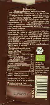 Ekologiczna czekolada nadziewana cappuccino, 100g