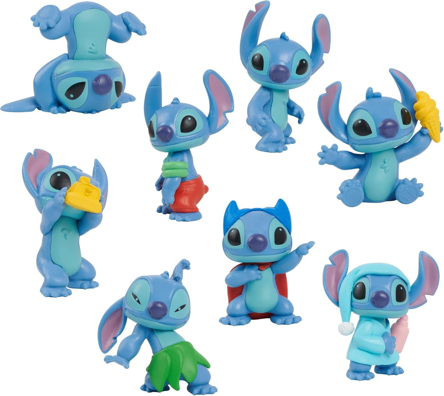 Stitch Disney's Lilo Kolekcjonerskie figurki przyjaciół Zestaw 8 figurek Wysokie na 5 cm Figurki kolekcjonerskie Zabawka dla dzieci w wieku 3 lat Według Just Play Figurki Sklep Naty Domyślny tytuł