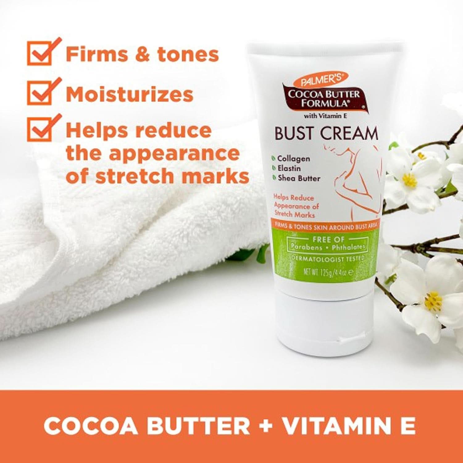 Palmer's Pregnancy Cocoa Butter, krem do odbudowy biustu po porodzie Kosmetyki i Uroda Naty Shop