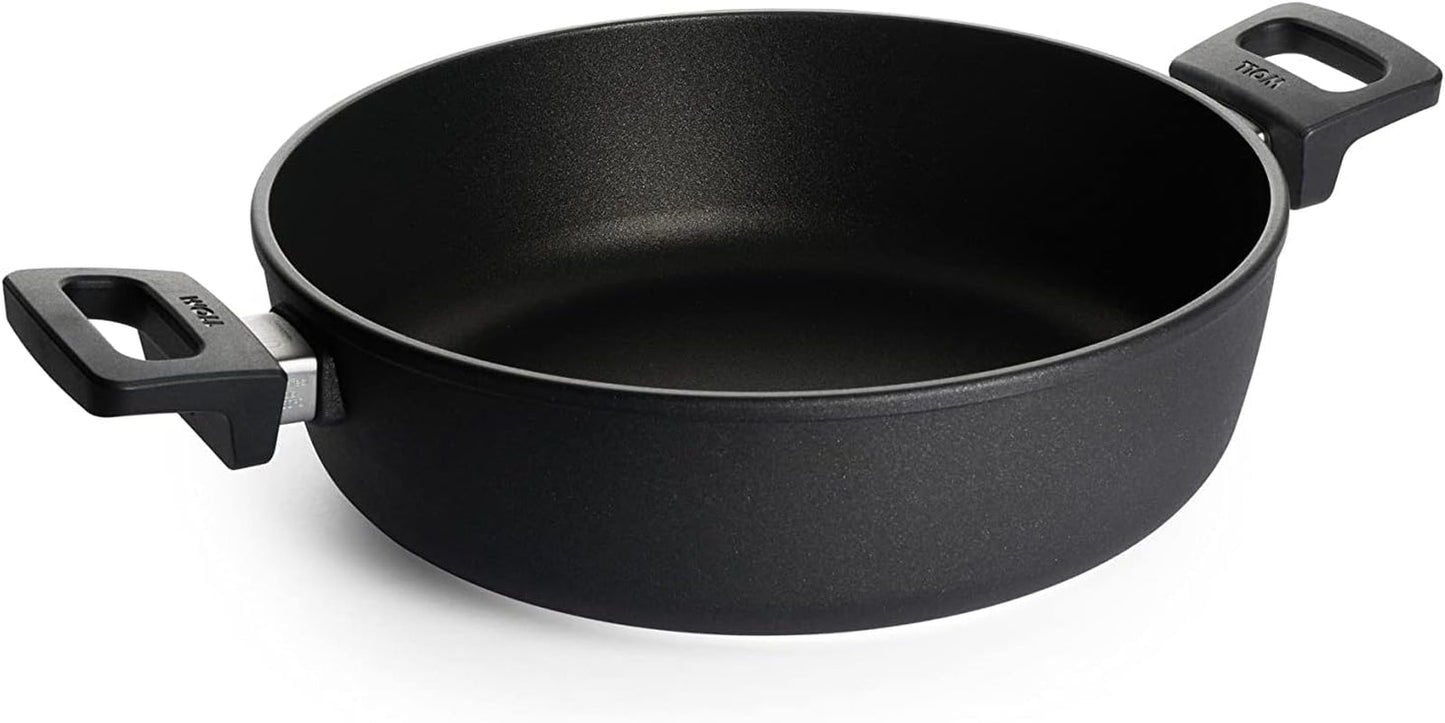 Woll Nowo Titanium Kasserolle - Induktiv -, Ø 32 Cm, 8 Cm Hoch, 5,5 Liter, Mit 2 Seitengriffen - Geeignet Für Alle Herdarten Formy i blachy do pieczenia Naty Shop 4 Litry