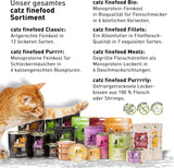 Mokra karma dla kotów Catz Finefood Purrrr z monoproteiną i łososiem nr 1 105, dla kotów z wrażliwym układem trawiennym, 16 x 80 g