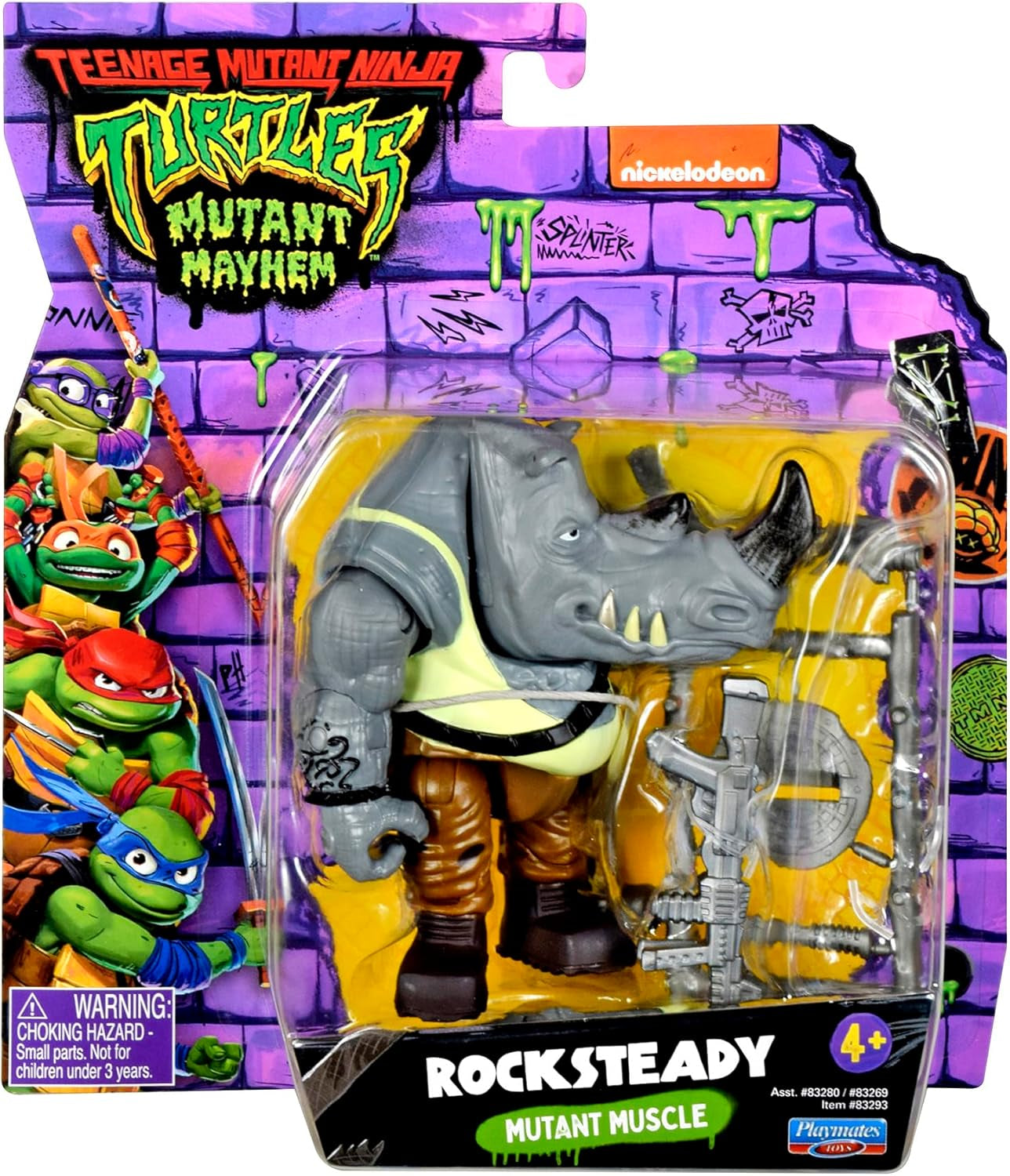 Wojownicze Żółwie Ninja - Figurka podstawowa Rocksteady Figurki Naty Shop