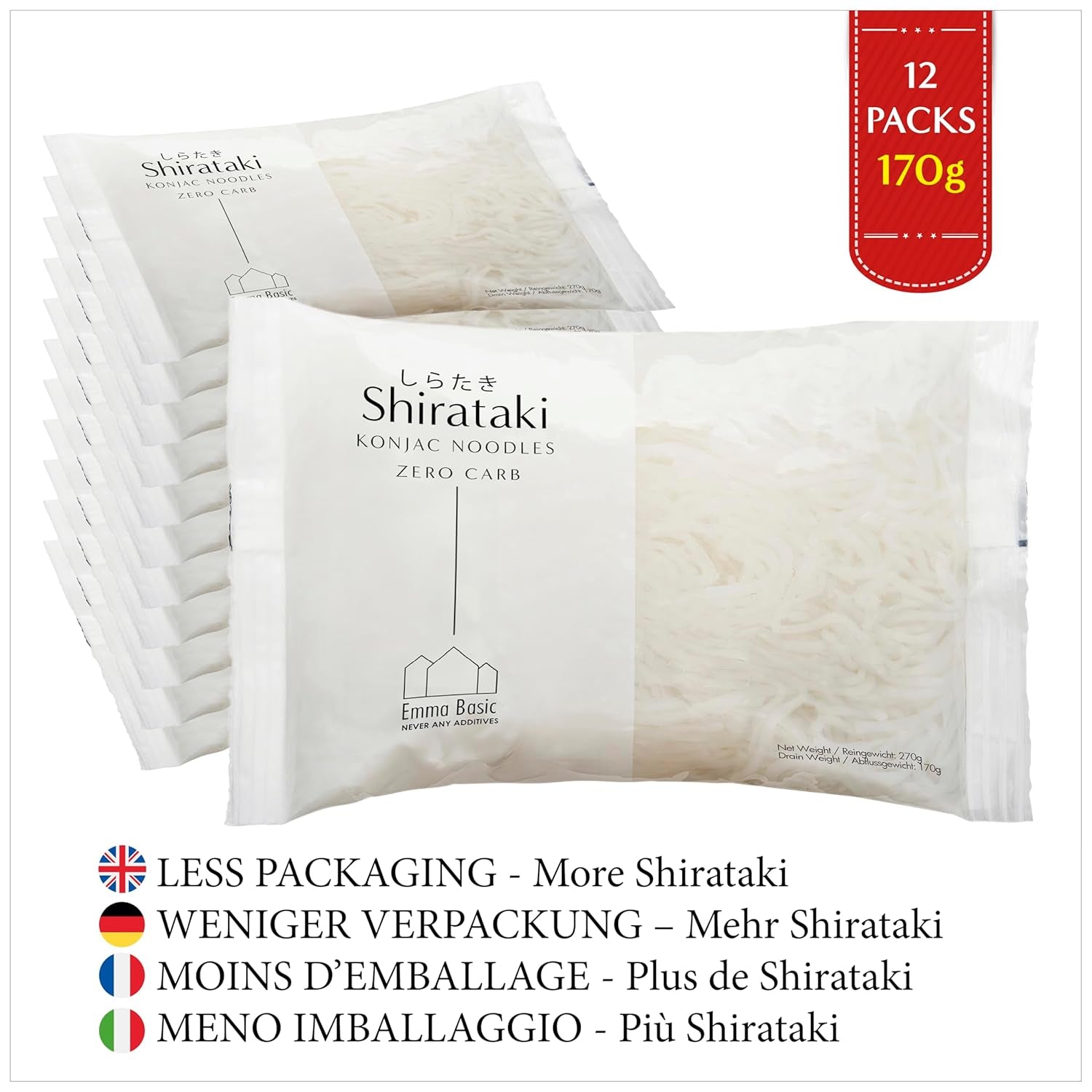 - Makaron Shirataki Konjac 12x270g | wegańskie | Bezglutenowe