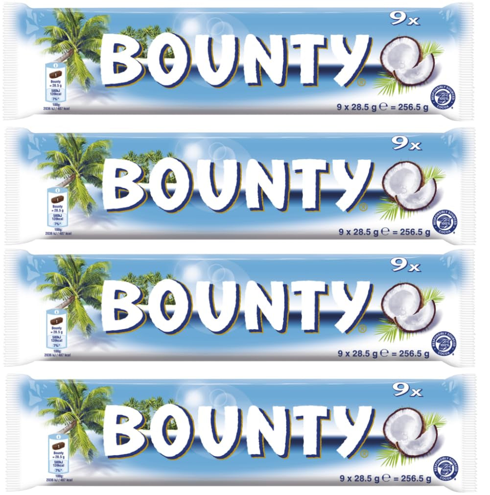 Batoniki czekoladowe Bounty | Kokos i Czekolada | Różne wielkości opakowań