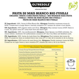 - Weiße Maisnudeln aus italienische Bio-Mais, glutenfrei, Fusilli-Format - glutenfreie Nudeln, 100% Bio-Weißmehl, wegańskie, Packung mit 3 Packungen à 350 g