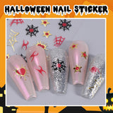 Halloweenowe naklejki na paznokcie 3D, stereoskopowe naklejki na paznokcie 5D, ozdoby do paznokci, akcesoria do projektowania paznokci