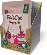 Opakowanie zbiorcze Green Petfood FairCat (6 x 85 g) | Dorosły | Mokra karma premium dla wyrośniętych kotów 6 verschiedenen leckere Sorten im Multipack | getreidefrei | Katzenfutter nass | 6 paczek