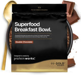 Białko działa | Śniadanie Superfood - ZŁOTA Innowacja, Nagradzane płatki zbożowe, Muesli białkowe, Bogate w składniki odżywcze zbóż, nasion i owsa, Wysoka zawartość błonnika, Jabłka i Cynamonu, 10 porcji, 600g