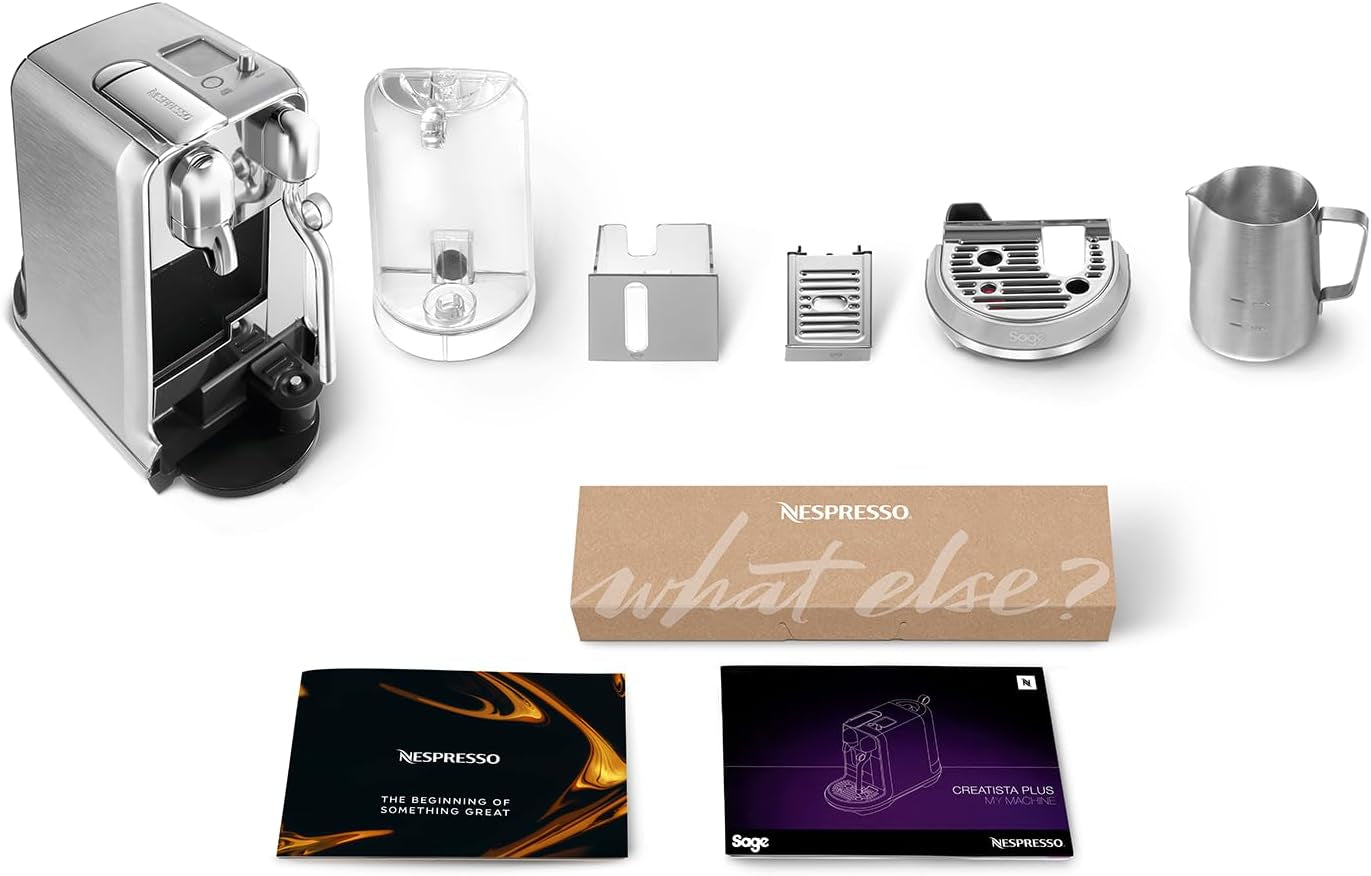 Ekspres kapsułkowy Sage Nespresso SNE800BSS Creatista Plus, szczotkowana stal nierdzewna
