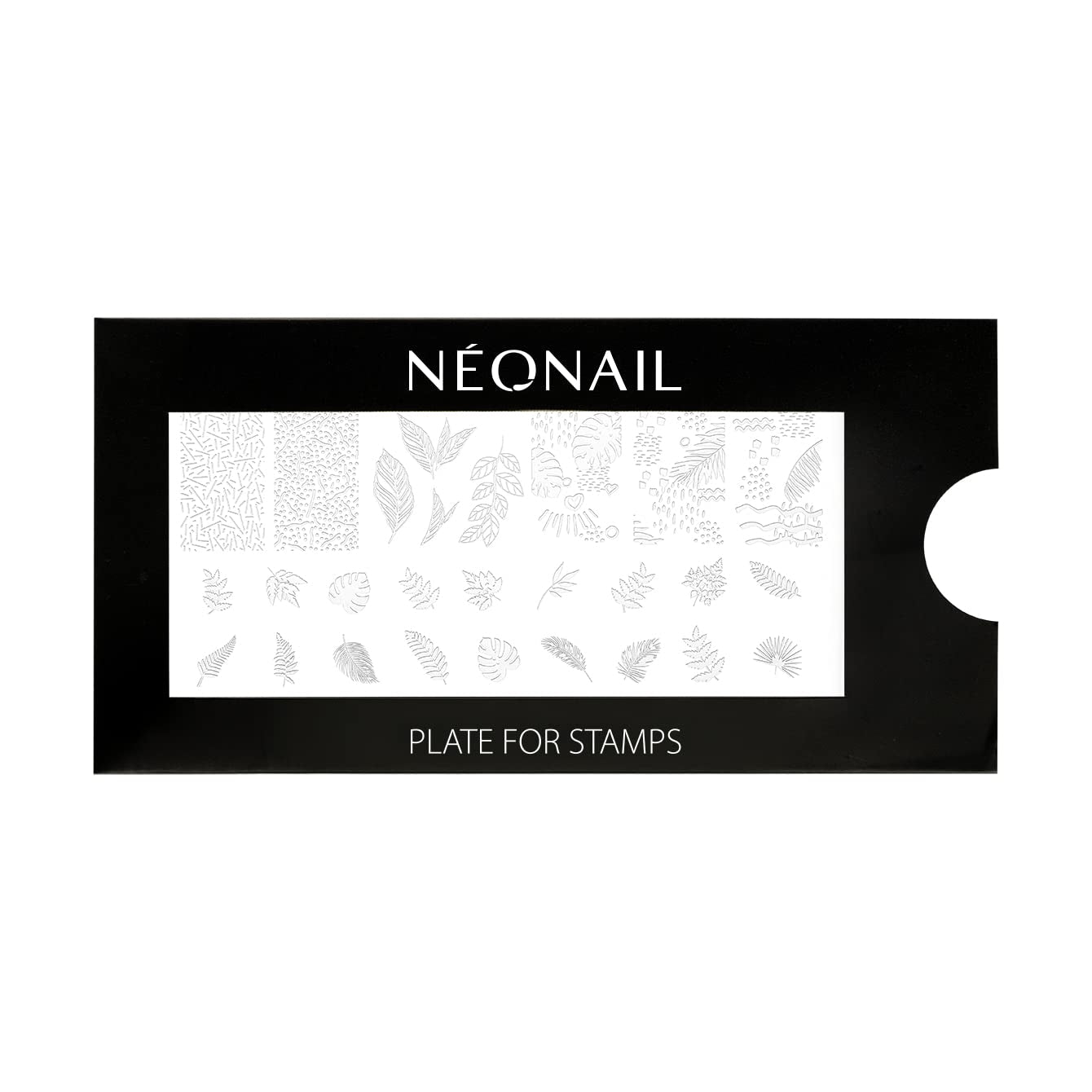 NÉONAIL Nagel Stempel Mit Schaber - Nägel Selber Machen - Stempel do zdobienia paznokci - Nageldesign Für Nagel Schablone - French Nails Stempel - Silikon Nagelstempel