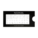 NÉONAIL Nagel Stempel Mit Schaber - Nägel Selber Machen - Stempel do zdobienia paznokci - Nageldesign Für Nagel Schablone - French Nails Stempel - Silikon Nagelstempel