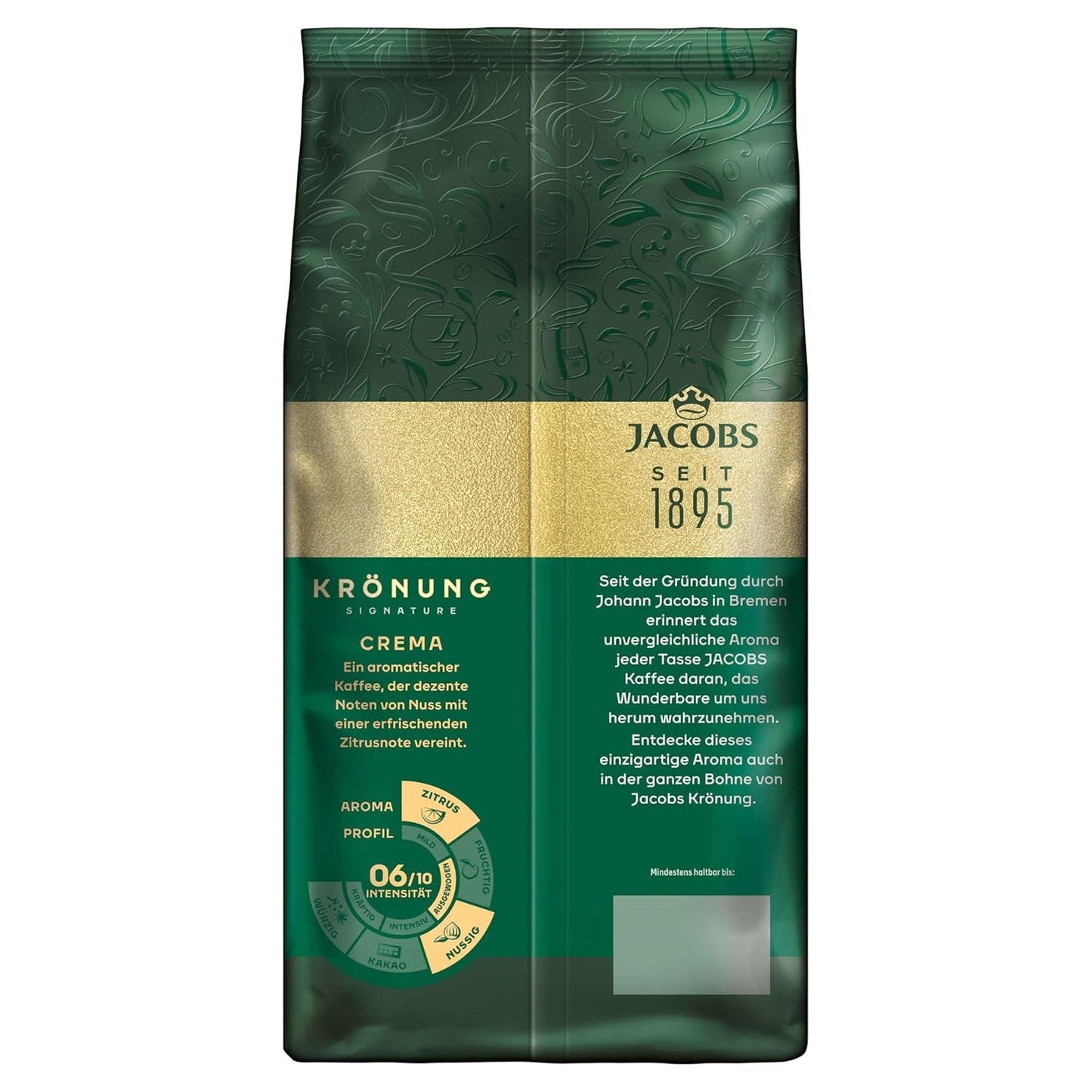 Jacobs Krönung Cream, kawa pełnoziarnista, opakowanie 4 szt. (4 x 1000 g)
