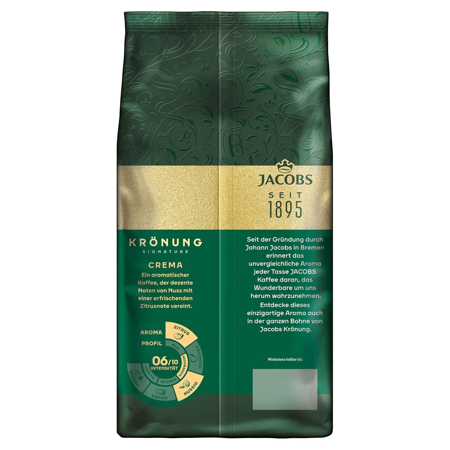 Jacobs Krönung Cream, kawa pełnoziarnista, opakowanie 4 szt. (4 x 1000 g)