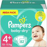 Pieluszki Pampers 81657566 Spodnie Baby-Dry, białe