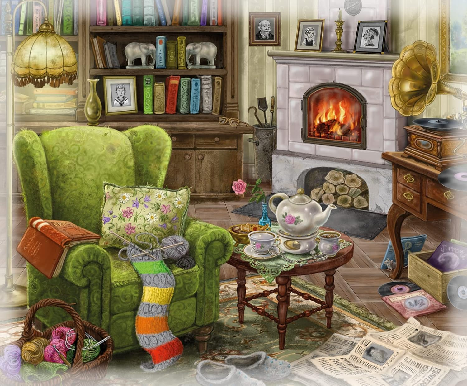 Puzzle Ravensburger EXIT - Upiorny Dwór - 6X 99-elementowe puzzle dla miłośników puzzli dla dorosłych i dzieci w wieku od 10 lat Puzzle Naty Shop