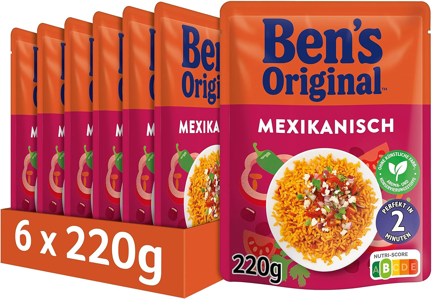 BEN'S ORIGINAL™ Meksykański ryż ekspresowy 6 x 220g