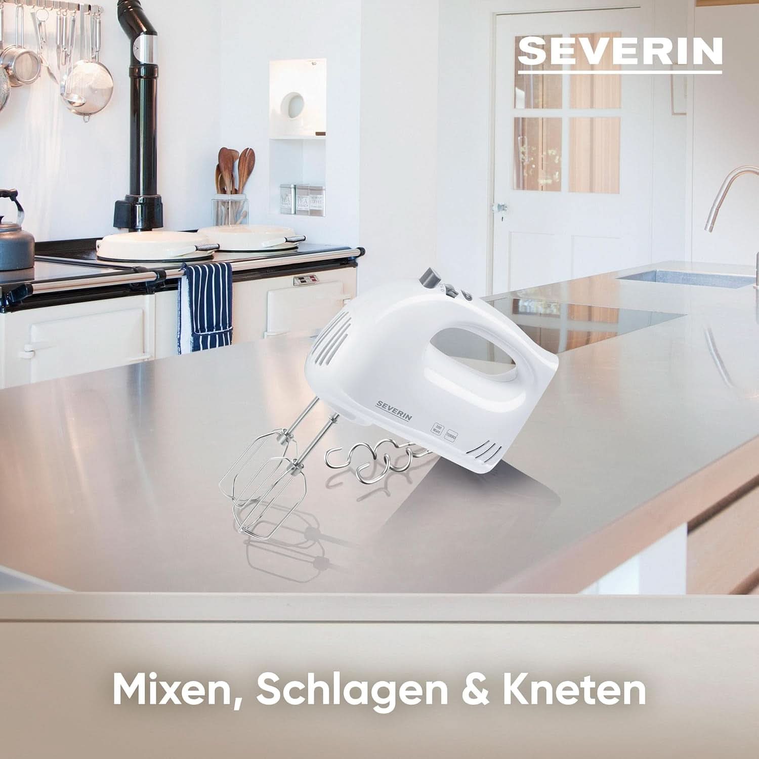 SEVERIN Mikser ręczny HM3820 (LBH 20X9X14 Cm) LBH 20X9X14 Cm Weiß Kitchen Naty Shop