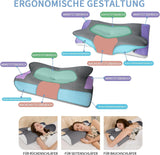 IDEA Poduszka Poduszka Memory Foam, Poduszka Ergonomiczna Poduszka Ortopedyczna Na Ból Szyi, Poduszka do Spania Na Boczne Bóle Pleców i Brzucha, Poduszka Pod Szyję Poduszka Przeciw Chrapaniu dla Dorosłych Poduszki Ortopedyczne Szyjki Naty Shop