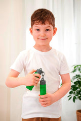 Następny Ninja Nunchaku, dźwięk, uchwyt owinięty miękkim materiałem, 13 cm, odgrywanie ról, od 3 lat, zielony Figurki Naty Shop