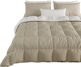 PETTI Artigiani Italiani - Kołdra zimowa na łóżko podwójne, maxi, monochromatyczna, dwustronna, biała, szara, 100% Made in Italy Kołdry i kołdry Naty Shop Brown Rozmiar łóżka 120-130X200: [Kołdra 220 X 260 Cm]