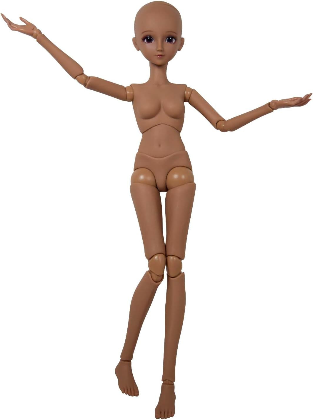 1/3 lalka BJD czarna brązowa skóra ciało lalki 60cm 24 Cal przegub kulisty lalki SD ruchome stawy pcv DIY (Alexia)