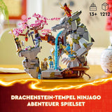 LEGO NINJAGO Smocza kamienna świątynia Smocza zabawka z 6 figurkami Ninja, duży zestaw do budowania, zabawy i wystawiania, prezent urodzinowy dla chłopców i dziewcząt w wieku 13+ 71819 Zestawy do budowania Besuche w sklepie LEGO