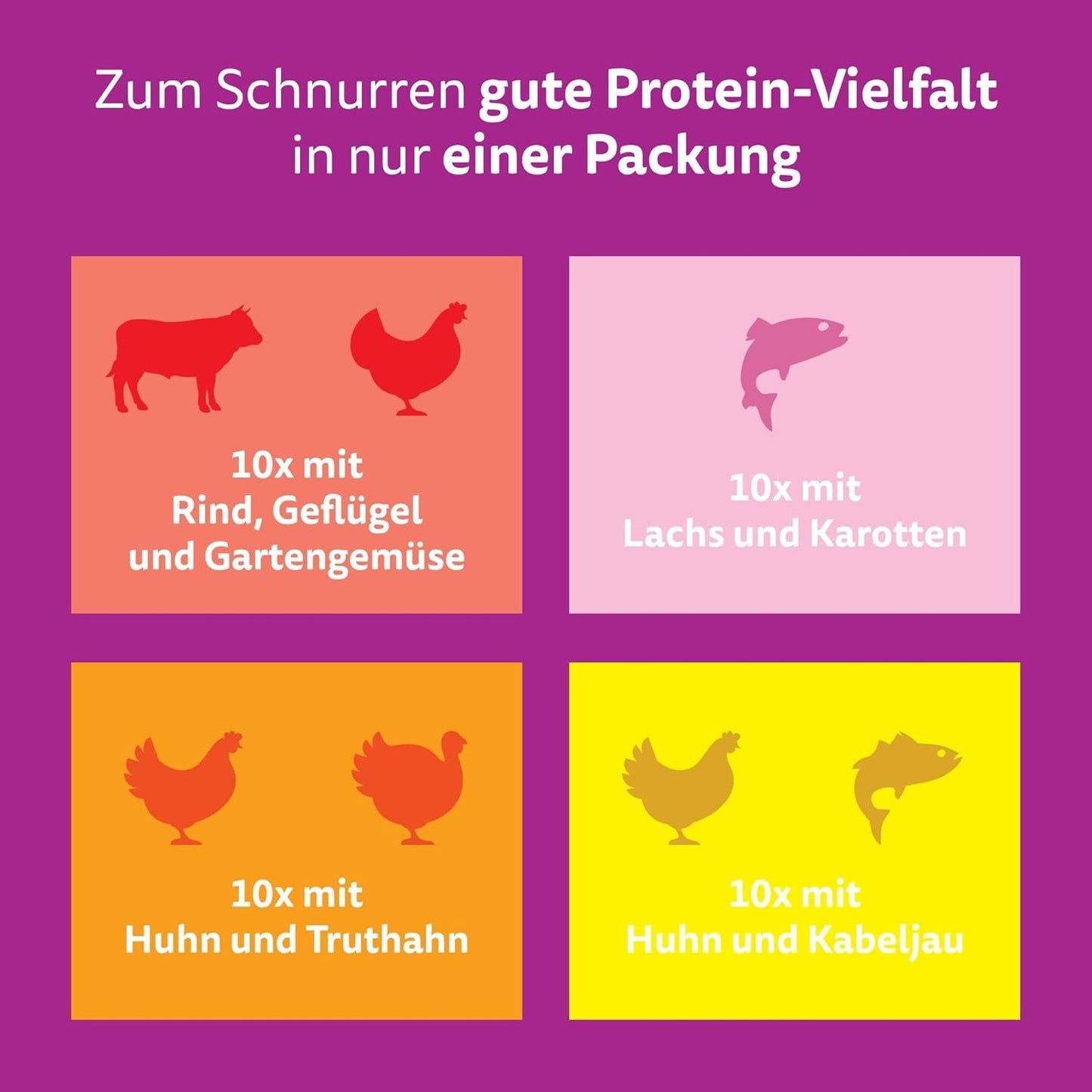 WHISKAS TASTY MIX Nassfutter w sosie für Katzen 40 x 85g Wybór szefa kuchni