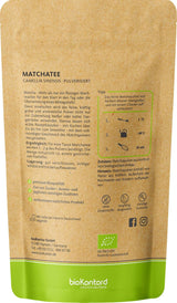 BIO Matcha w proszku 200 g I Bez dodatków - 100% naturalna I Japońska herbata Premium Matcha I Zielona herbata w proszku z