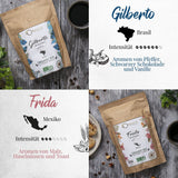 ORIGEENS Bio Kaffeebohnen Probierset 1kg | Zestaw Premium Bio Arabica Kaffee Ganze Bohnen 4x250g | Tradycyjny Röstung | Kaffee Geschenkset
