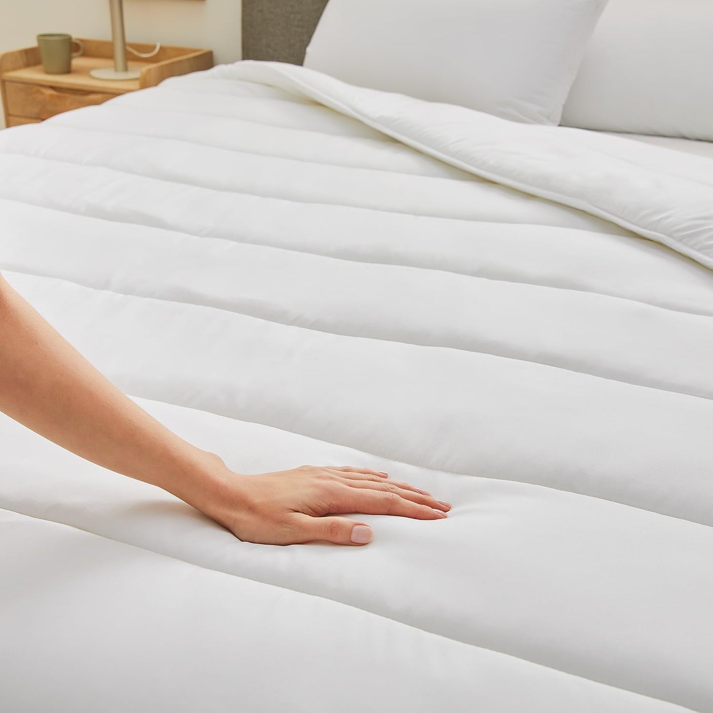 Pikolin Home - Konfigurowalne prześcieradło ze 100% bawełny, oddychające, trwałe i odporne Kołdry i kołdry Naty Shop