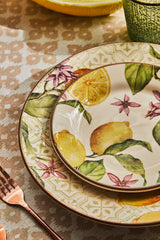 Komplet zastawy stołowej Zagara dla 6 osób, 18 sztuk, ceramiczny, wielokolorowy