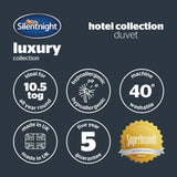 Kołdra Silentnight Hotel Collection 10,5 Tog - podwójne łóżko, poliester, biały Kołdry i kołdry Naty Shop