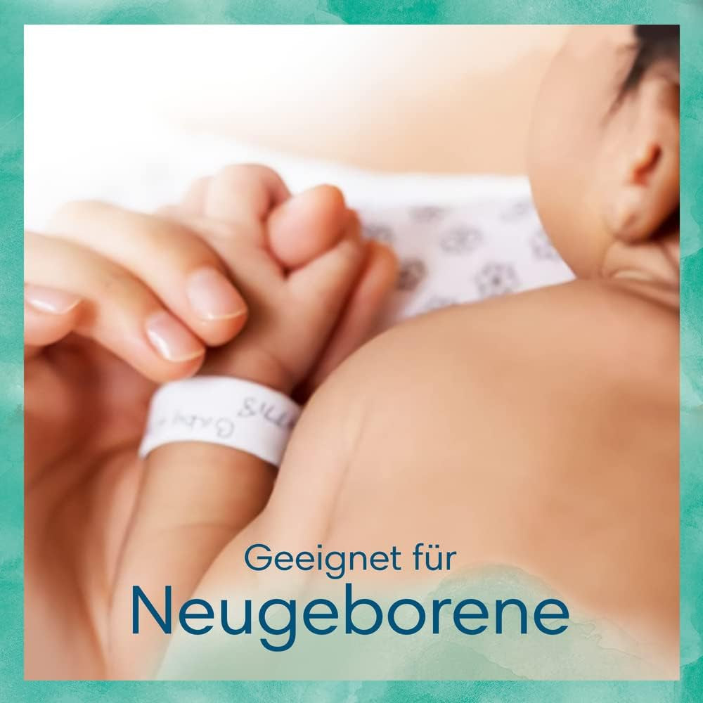 Pudełko uzupełniające 2320 Plus 2017 (6 szt.) i pudełko chusteczek nawilżanych Pampers Harmony Aqua Baby, 720 chusteczek (15 x 48), delikatna ochrona skóry, zawierająca 99% wody