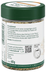 Fuchs Gewürze - Kreuzkümmel ganz - orientalisch-nussige Note für Falafel und Linsengerichte - naturalne składniki - 60 g w wiederverwendbarer, recyclebarer Dawka