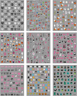 JMEOWIO Nagelsticker Halloween 9 Blatt Nail Art Naklejka Selbstklebend Nagelaufkleber Dekoration Nageldesign Zubehör