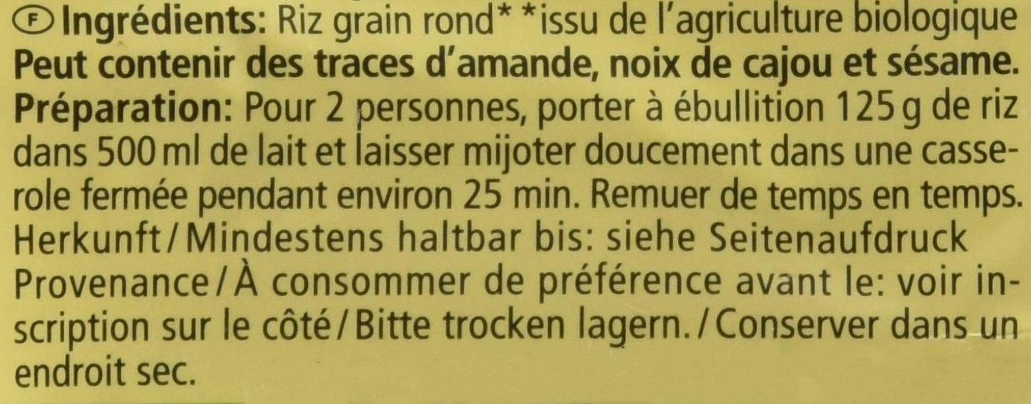 Ekologiczny budyń ryżowy, 500g