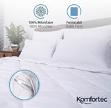 Kocyk Letni Komfortec 135X200 cm, 170Gsm, Cienki i lekki kocyk na lato, kocyk antyalergiczny, biały Kołdry i kołdry Naty Shop