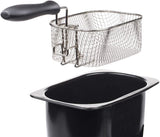 Frytkownica Tristar ze stali nierdzewnej - pojemność 2 litry, funkcja zimnej strefy i regulowany termostat do 190°C, FR-6919, srebrny AGD Naty Shop
