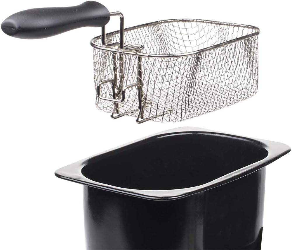 Frytkownica Tristar ze stali nierdzewnej - pojemność 2 litry, funkcja zimnej strefy i regulowany termostat do 190°C, FR-6919, srebrny AGD Naty Shop