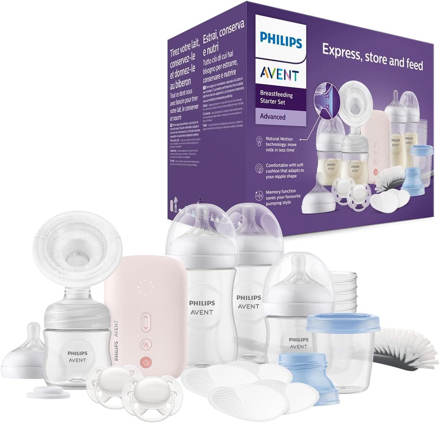 Laktator elektryczny Philips Avent, zestaw upominkowy Żywność i akcesoria do karmienia piersią Sklep Bebe Naty