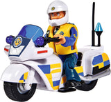 Simba 109251092 - Motocykl policyjny strażaka Sama, z figurką Malcolma, z akcesoriami, sezon 12, od 3 lat Figurki Naty Shop Single
