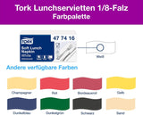 Tork miękka serwetka obiadowa biała, złożona w 1/8, 3 warstwy, 33 cm × 33 cm, 150 serwetek, 477416