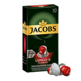 Jacobs Kapseln Lungo Intenso, Intensität 8 i Kapseln Lungo Classico, Intensität 6, 100 Kompatybilny z Nespresso®* Kaffeekapseln, 10er Pack, 10 x 10 Getränke
